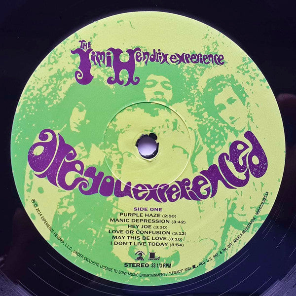 The Jimi Hendrix Experience : Are You Experienced  (LP, Album, RM, RP, 200)