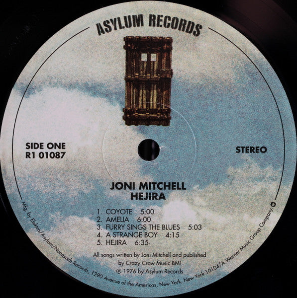 Joni Mitchell : Hejira (LP, Album, RE, RM, 180)