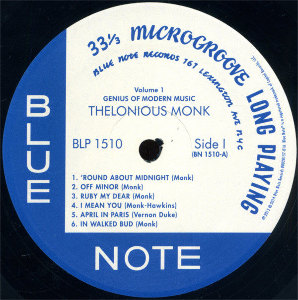 Thelonious Monk : Genius Of Modern Music Volume One (LP, Comp, Mono, RE, RM)