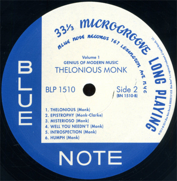 Thelonious Monk : Genius Of Modern Music Volume One (LP, Comp, Mono, RE, RM)