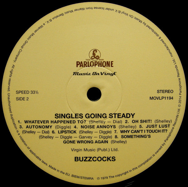 Buzzcocks : Singles Going Steady (LP, Comp, RE, 180)