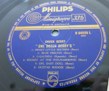 Chuck Berry : One Dozen Berrys (LP, Album, Mono)
