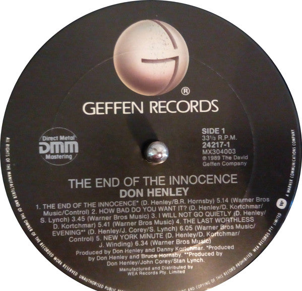 Don Henley : The End Of The Innocence (LP, Album)