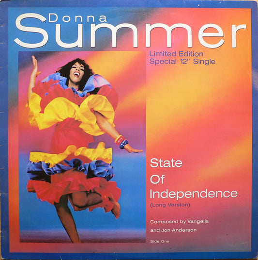 Donna Summer : State Of Independence (12", Single, Ltd)