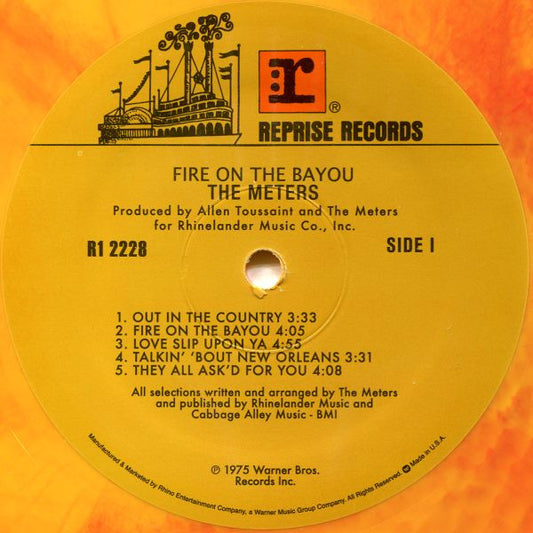 The Meters : Fire On The Bayou (LP, Album, Ltd, RE, Fir)