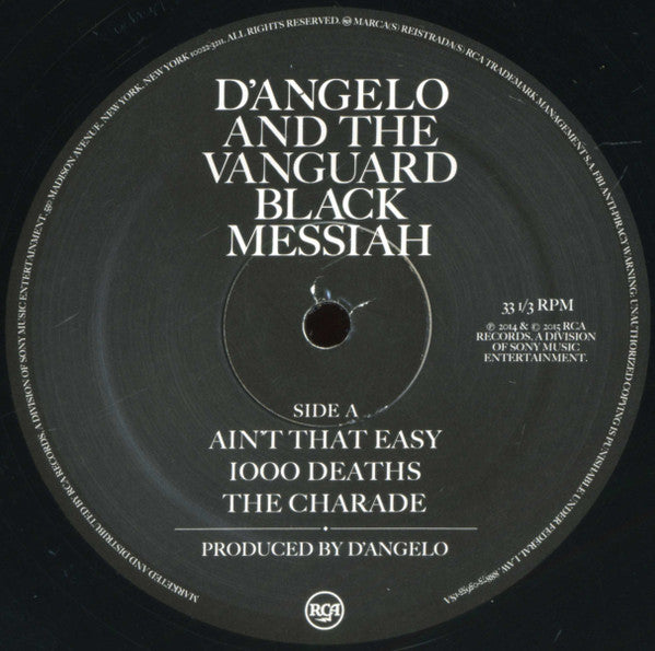D'Angelo And The Vanguard (3) : Black Messiah (2xLP, Album)