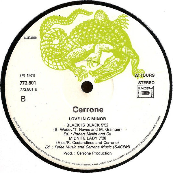 Cerrone : Love In C Minor (LP, Album)