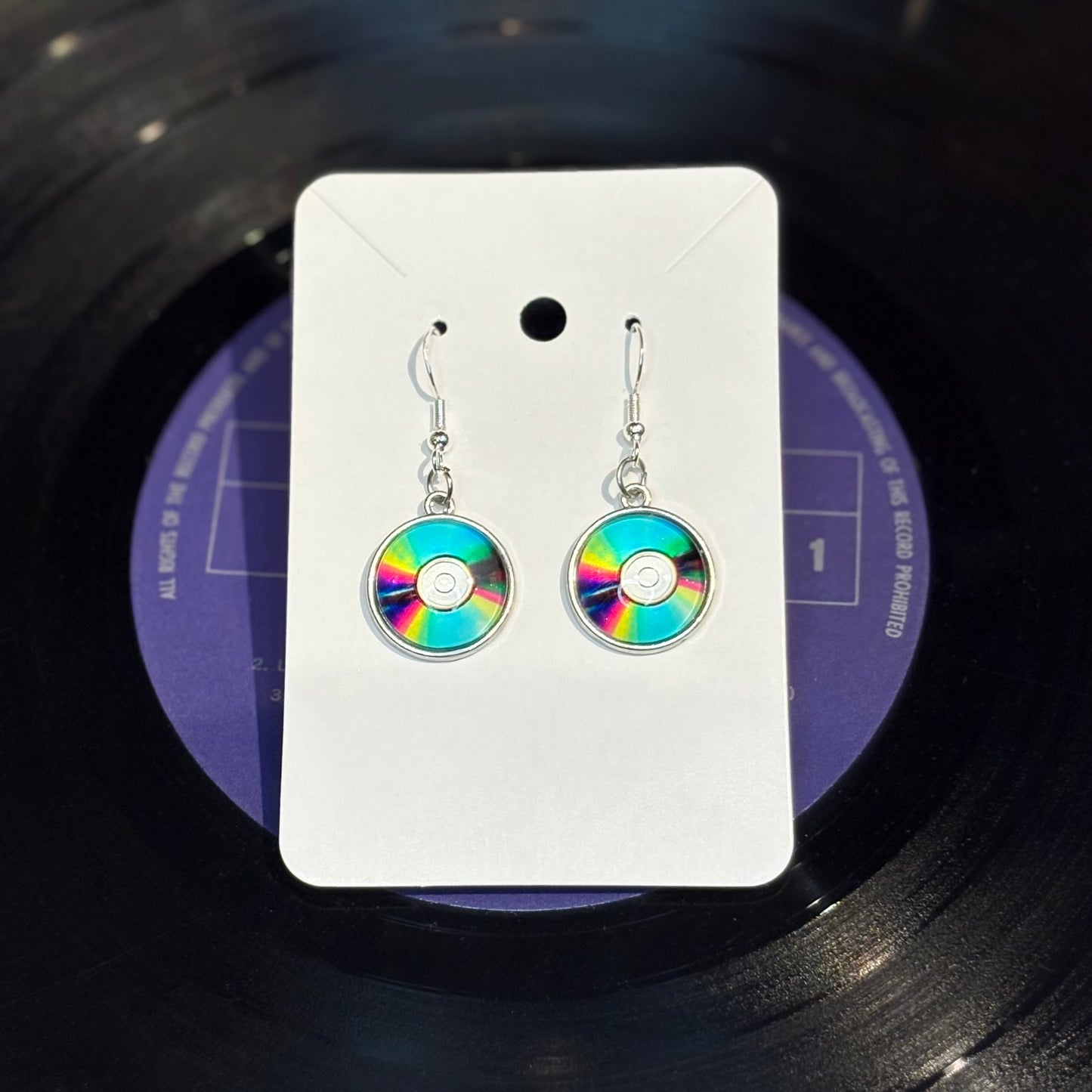 CD Earrings - $10