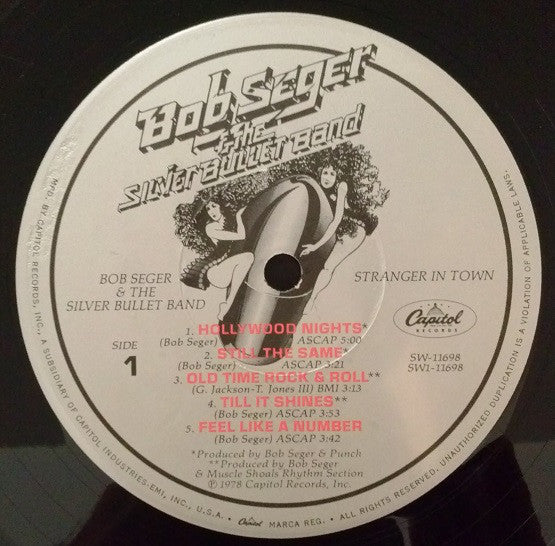 Bob Seger & The Silver Bullet Band* : Stranger In Town (LP, Album, L.A)