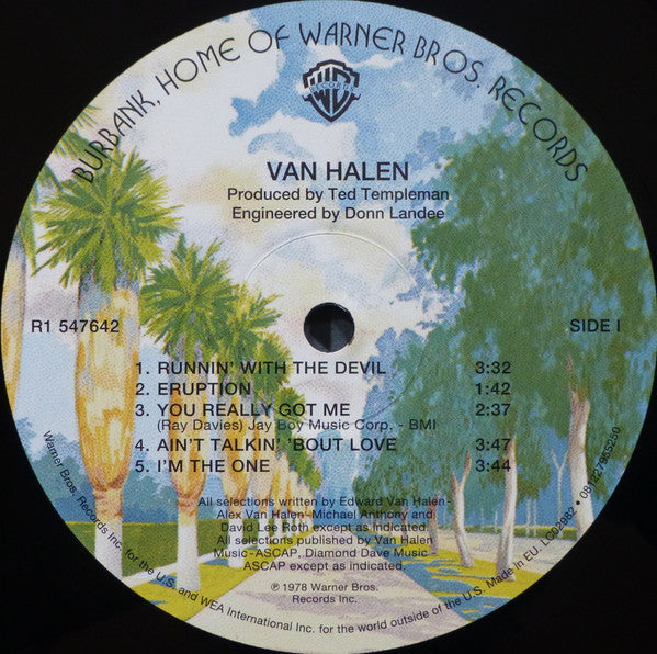 Van Halen : Van Halen (LP, Album, RE, RM, 180)