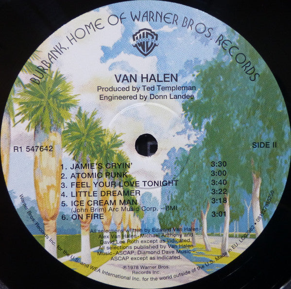Van Halen : Van Halen (LP, Album, RE, RM, 180)