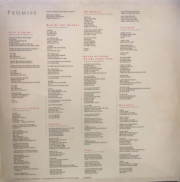 Sade : Promise (LP, Album, Gat)