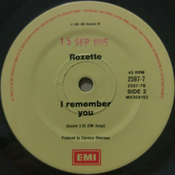 Roxette : Fading Like A Flower (Every Time You Leave) (7", Single)