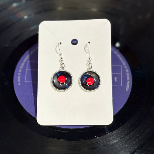 Small Vinyl earrings - $10