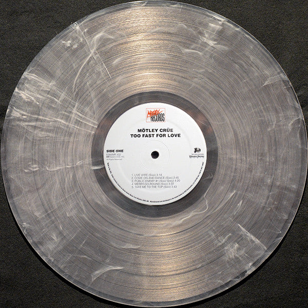 Mötley Crüe : Too Fast For Love (LP, Album, Ltd, RE, RM, Cle)