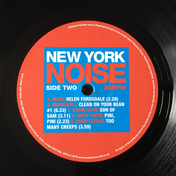 Various : New York Noise (Dance Music From The New York Underground 1977-1982) (2xLP, Comp)