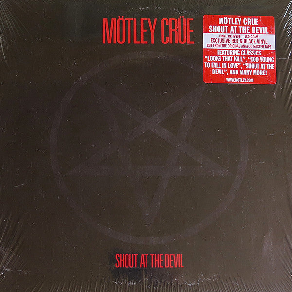 Mötley Crüe : Shout At The Devil (LP, Album, Ltd, RE, RM, Red)