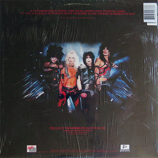 Mötley Crüe : Shout At The Devil (LP, Album, Ltd, RE, RM, Red)