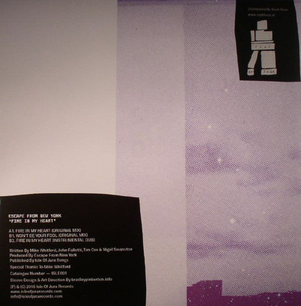 Escape From New York (2) : Fire In My Heart (12", RE)