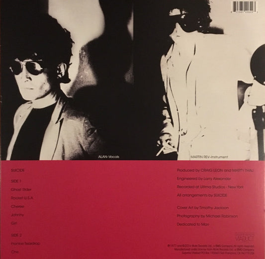 Suicide : Suicide (LP, Album, RE)
