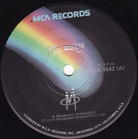 M (2) : Pop Muzik (7", Single)