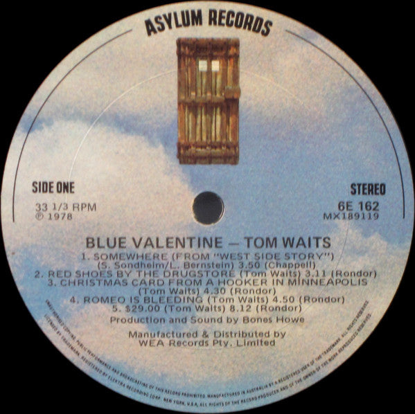 Buy Tom Waits : Blue Valentine (LP, Album) Online for a great