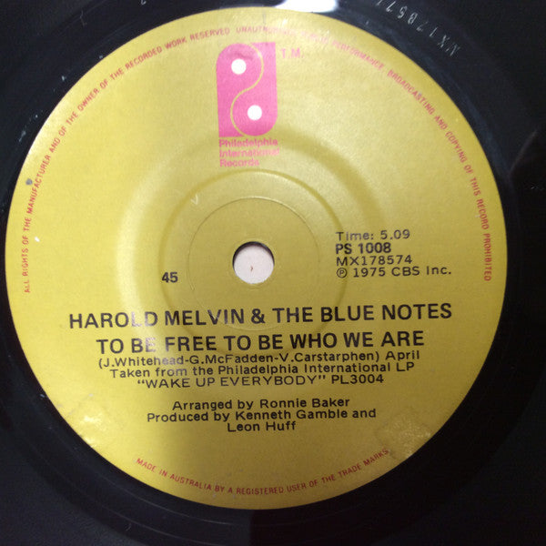 Harold Melvin And The Blue Notes : Don't Leave Me This Way (7", Single)
