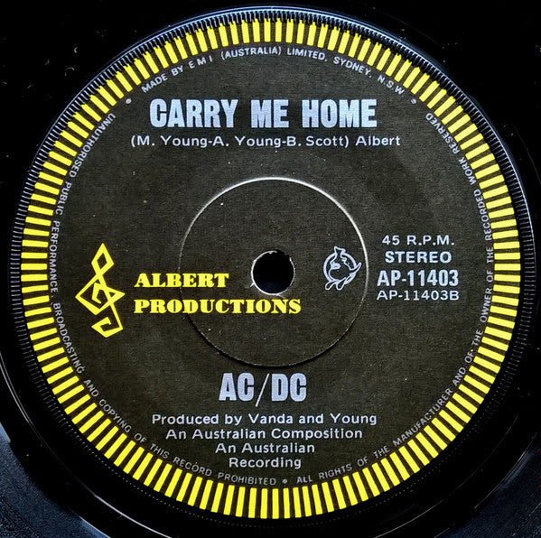 AC/DC : Dog Eat Dog (7", Single, Promo)