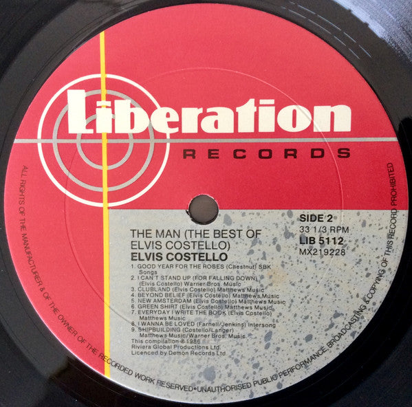 Elvis Costello : The Man (The Best Of Elvis Costello) (LP, Comp)
