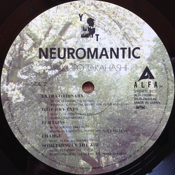 Yukihiro Takahashi = 高橋幸宏* : Neuromantic = ニウロマンティック (LP, Album, JVC)