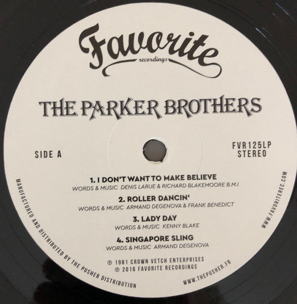 The Parker Brothers (4) : The Parker Brothers (LP, Album, RE, RM)