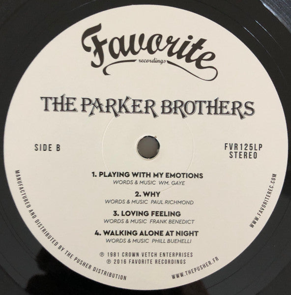 The Parker Brothers (4) : The Parker Brothers (LP, Album, RE, RM)