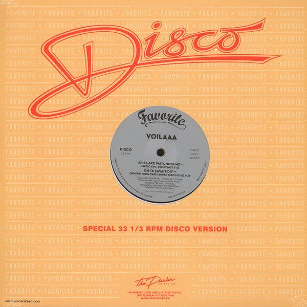 Voilaaa : On Te L’Avait Dit / Spies Are Watching Me (Remixes) (12", Maxi)
