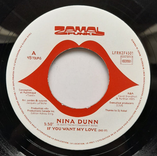 Nina Dunn - If You Want My Love/Stay and Dance 7"
